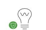 UV lightbulb icon